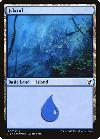 Island (293) [Commander 2019] | Good Games Cannington