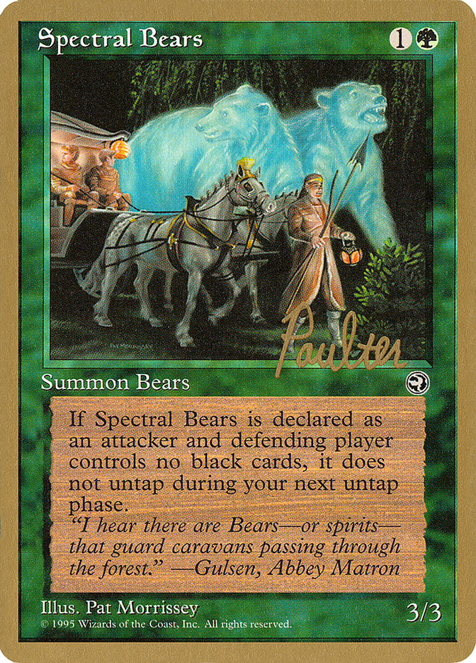 Spectral Bears (Preston Poulter) [Pro Tour Collector Set] | Good Games Cannington