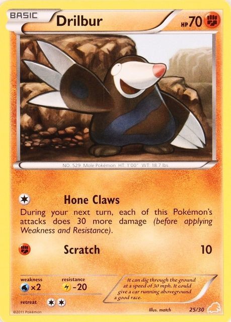 Drilbur (25/30) [Black & White: Trainer Kit - Excadrill] | Good Games Cannington