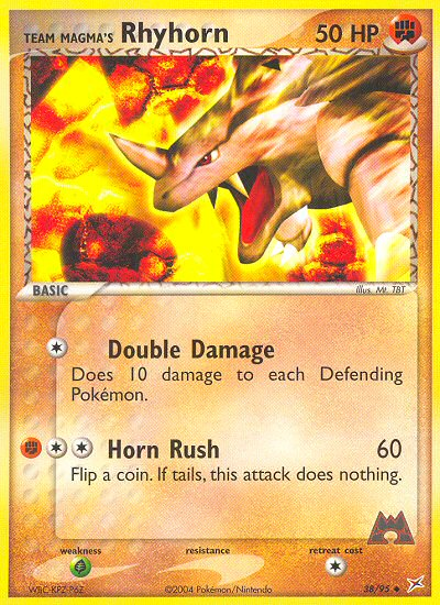 Team Magma's Rhyhorn (38/95) [EX: Team Magma vs Team Aqua] | Good Games Cannington