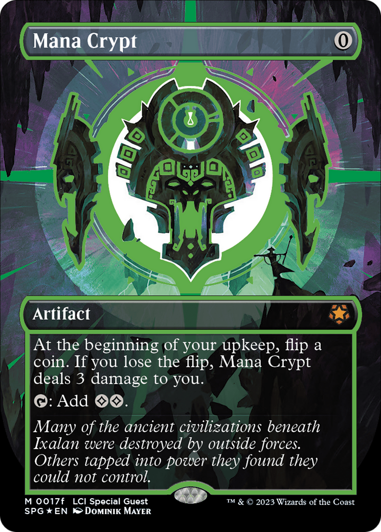 Mana Crypt (0017f) (Borderless) [The Lost Caverns of Ixalan Special Guests] | Good Games Cannington