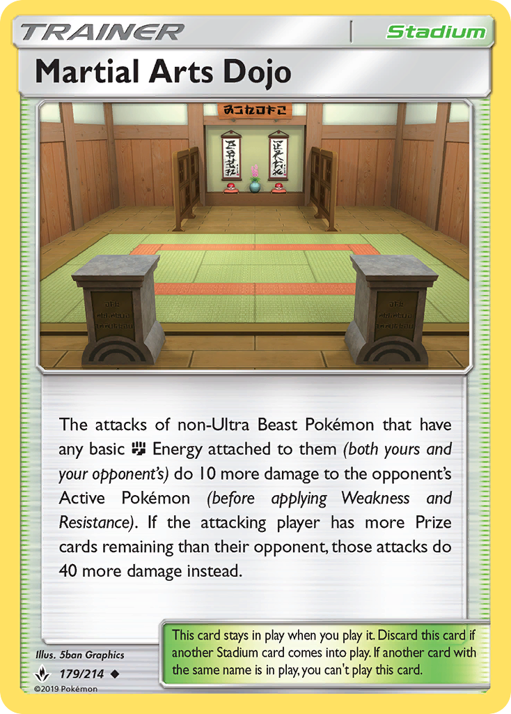 Martial Arts Dojo (179/214) [Sun & Moon: Unbroken Bonds] | Good Games Cannington