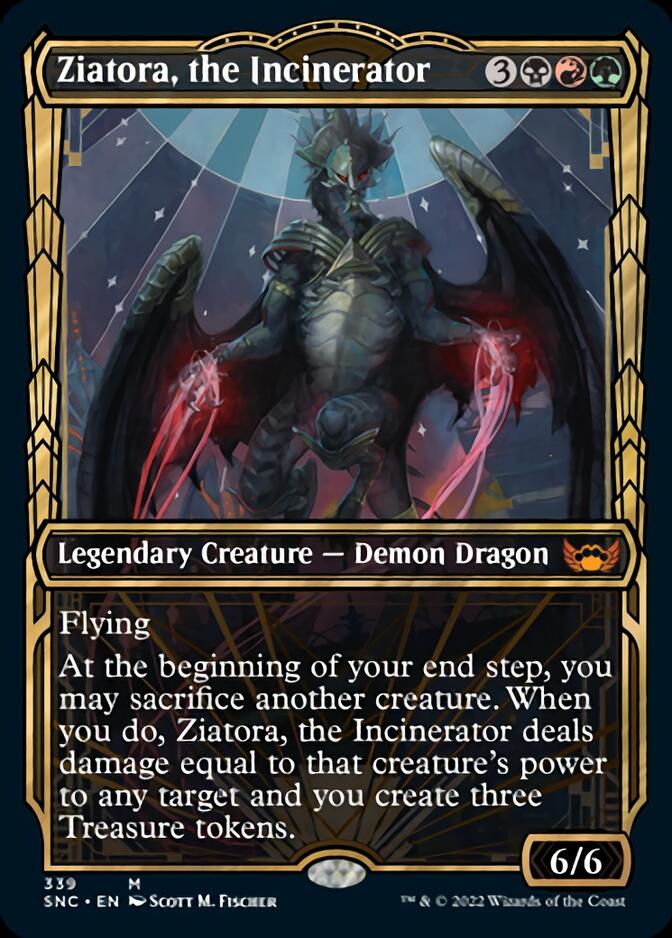 Ziatora, the Incinerator (Showcase Golden Age) [Streets of New Capenna] | Good Games Cannington