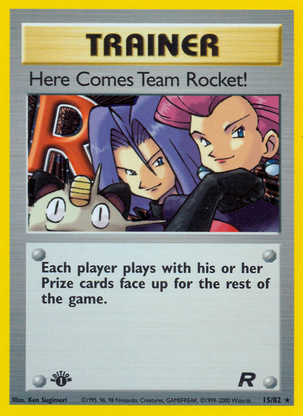 Here Comes Team Rocket! (15/82) [Team Rocket 1st Edition] | Good Games Cannington