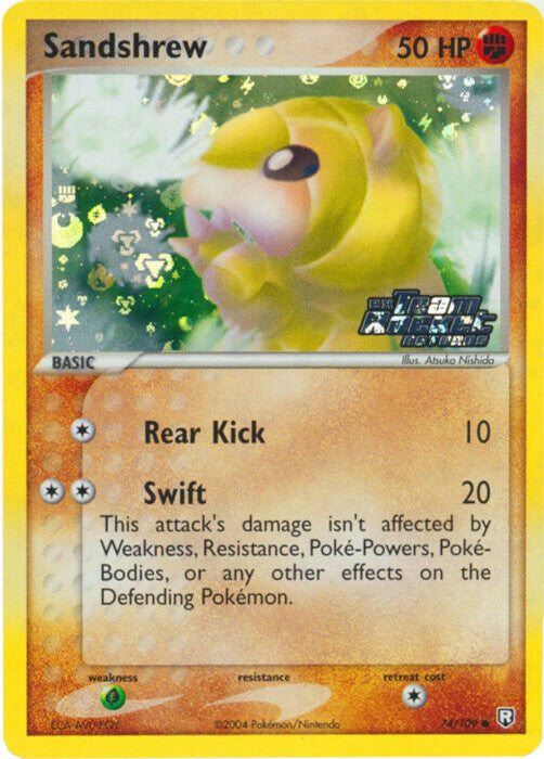 Sandshrew (74/109) (Stamped) [EX: Team Rocket Returns] | Good Games Cannington