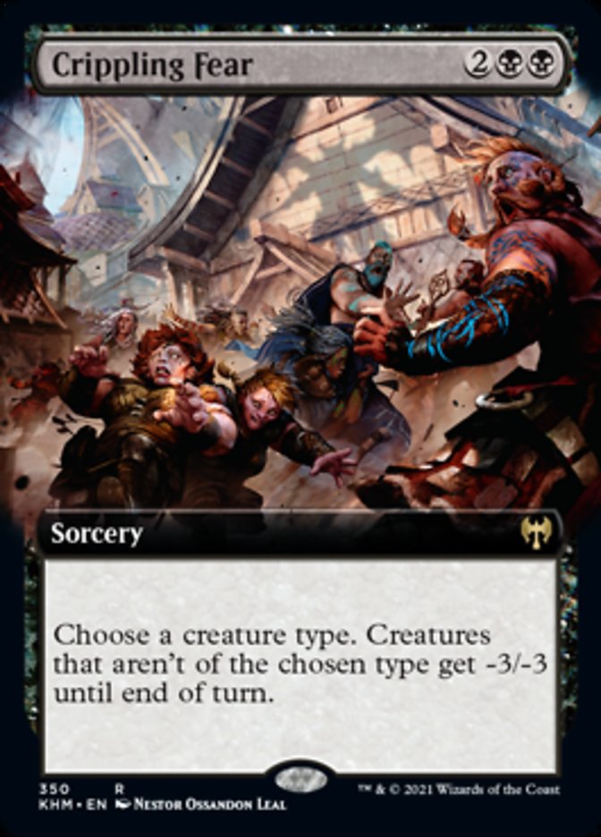 Crippling Fear (Extended Art) [Kaldheim] | Good Games Cannington