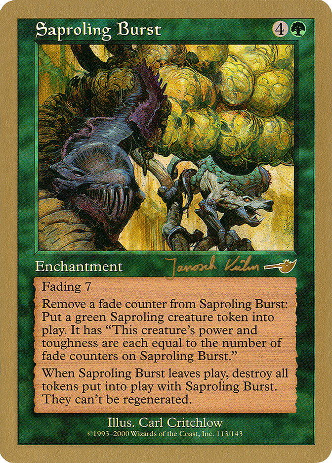 Saproling Burst (Janosch Kuhn) [World Championship Decks 2000] | Good Games Cannington