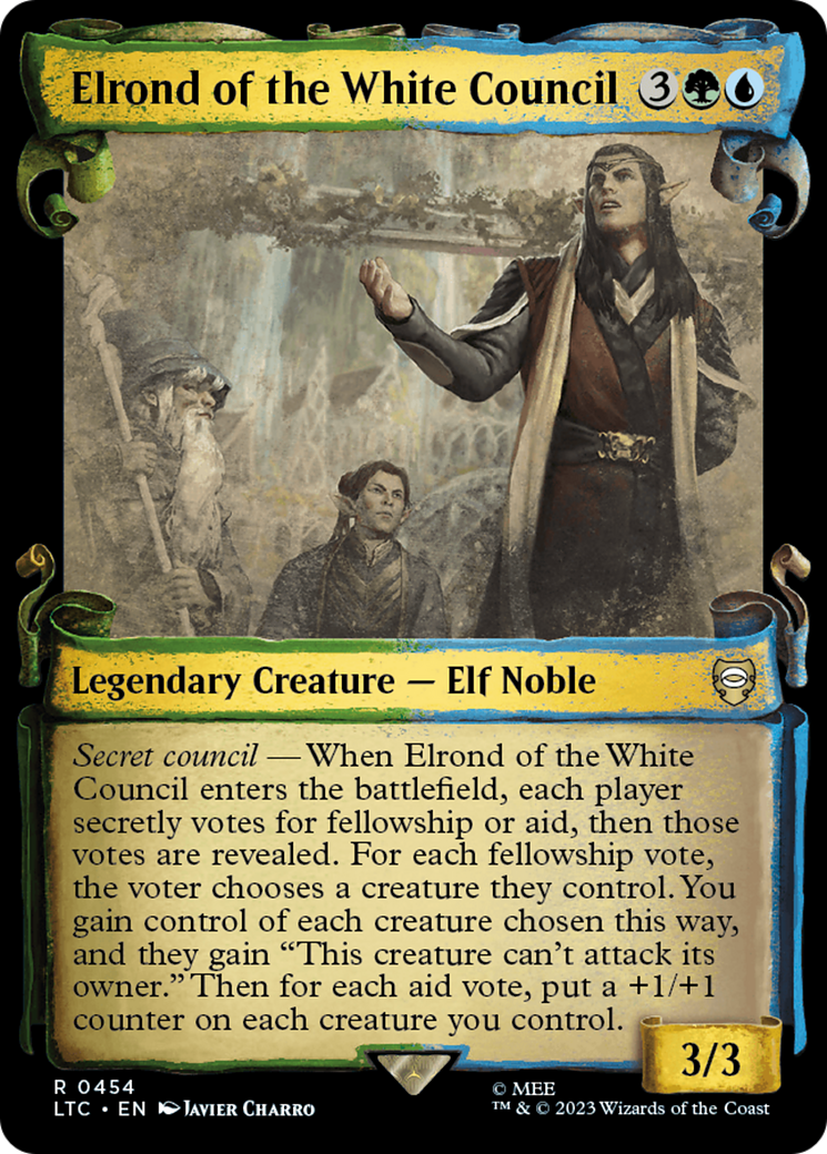 Elrond of the White Council [The Lord of the Rings: Tales of Middle-Earth Commander Showcase Scrolls] | Good Games Cannington
