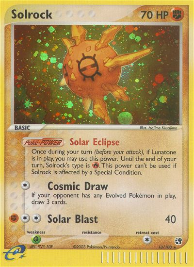 Solrock (13/100) [EX: Sandstorm] | Good Games Cannington
