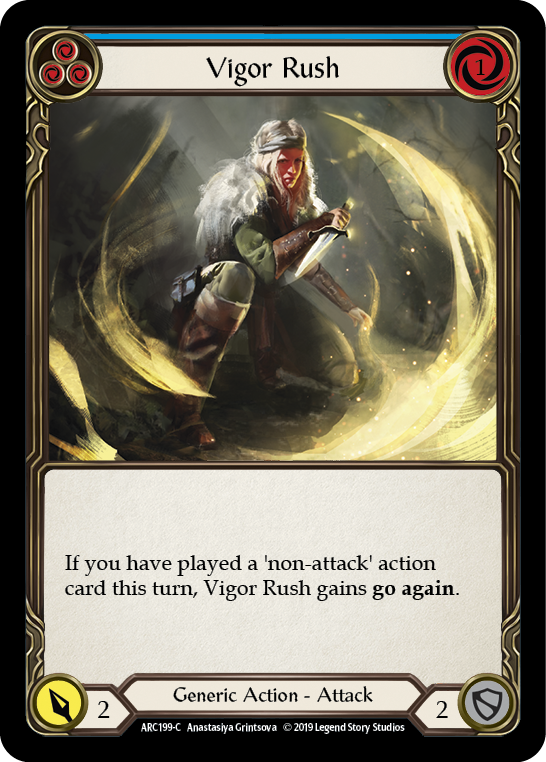 Vigor Rush (Blue) [ARC199-C] 1st Edition Normal | Good Games Cannington
