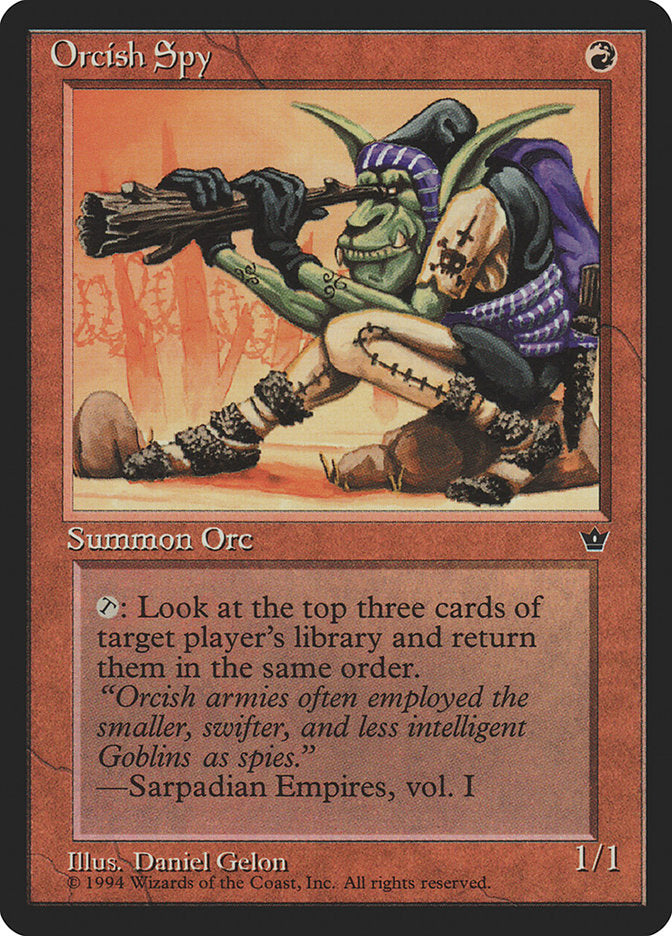 Orcish Spy (Daniel Gelon) [Fallen Empires] | Good Games Cannington