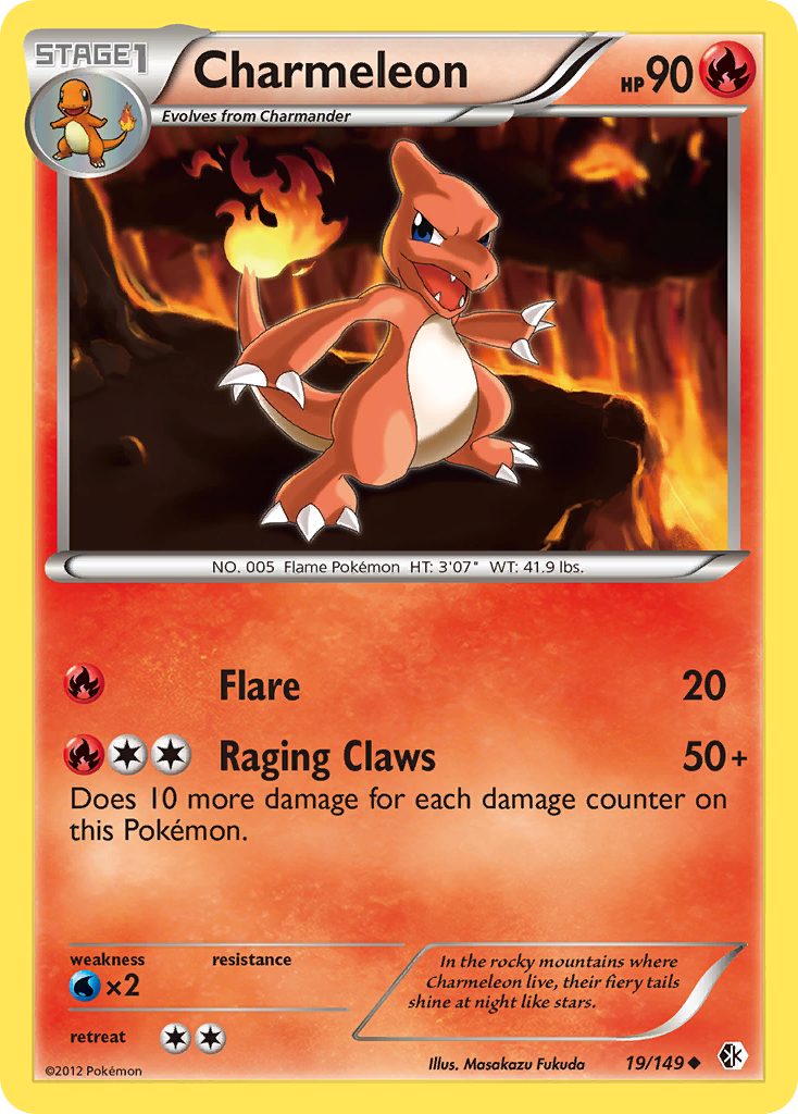 Charmeleon (19/149) [Black & White: Boundaries Crossed] | Good Games Cannington