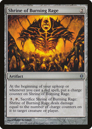 Shrine of Burning Rage [New Phyrexia] | Good Games Cannington