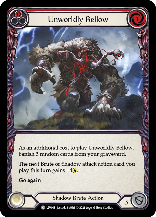 Unworldly Bellow (Red) [LEV015] (Monarch Levia Blitz Deck) | Good Games Cannington
