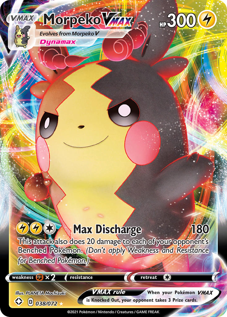 Morpeko VMAX (038/072) [Sword & Shield: Shining Fates] | Good Games Cannington