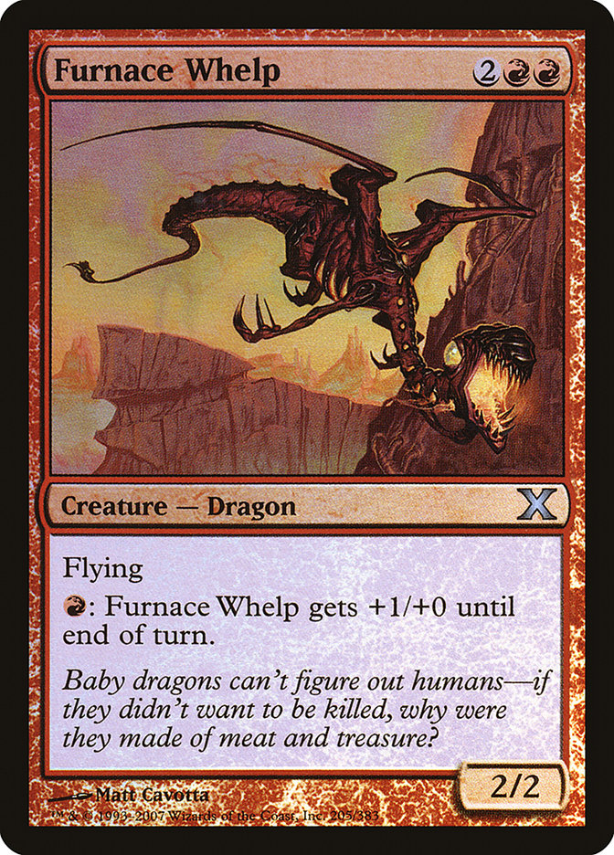 Furnace Whelp (Premium Foil) [Tenth Edition] | Good Games Cannington