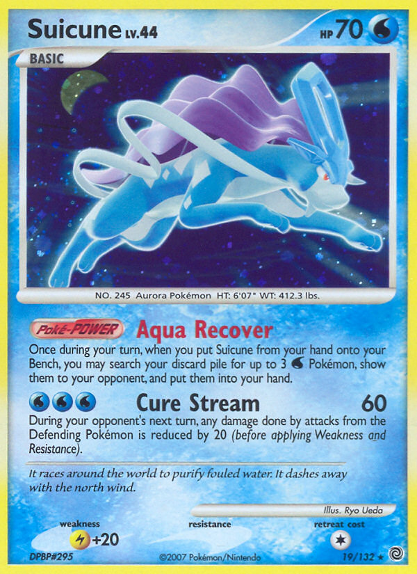 Suicune (19/132) [Diamond & Pearl: Secret Wonders] | Good Games Cannington