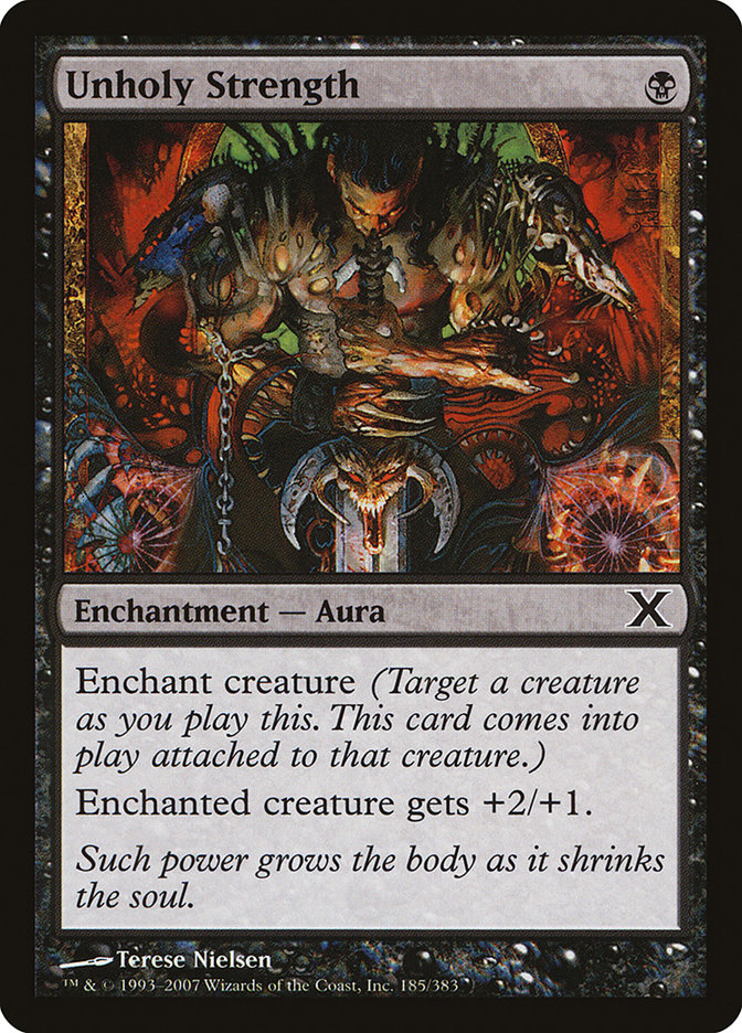 Unholy Strength [Tenth Edition] | Good Games Cannington