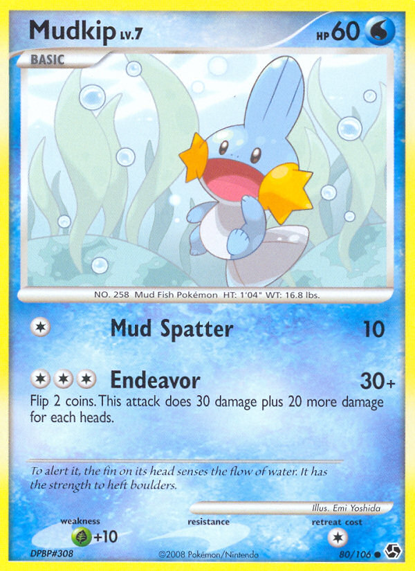 Mudkip (80/106) [Diamond & Pearl: Great Encounters] | Good Games Cannington