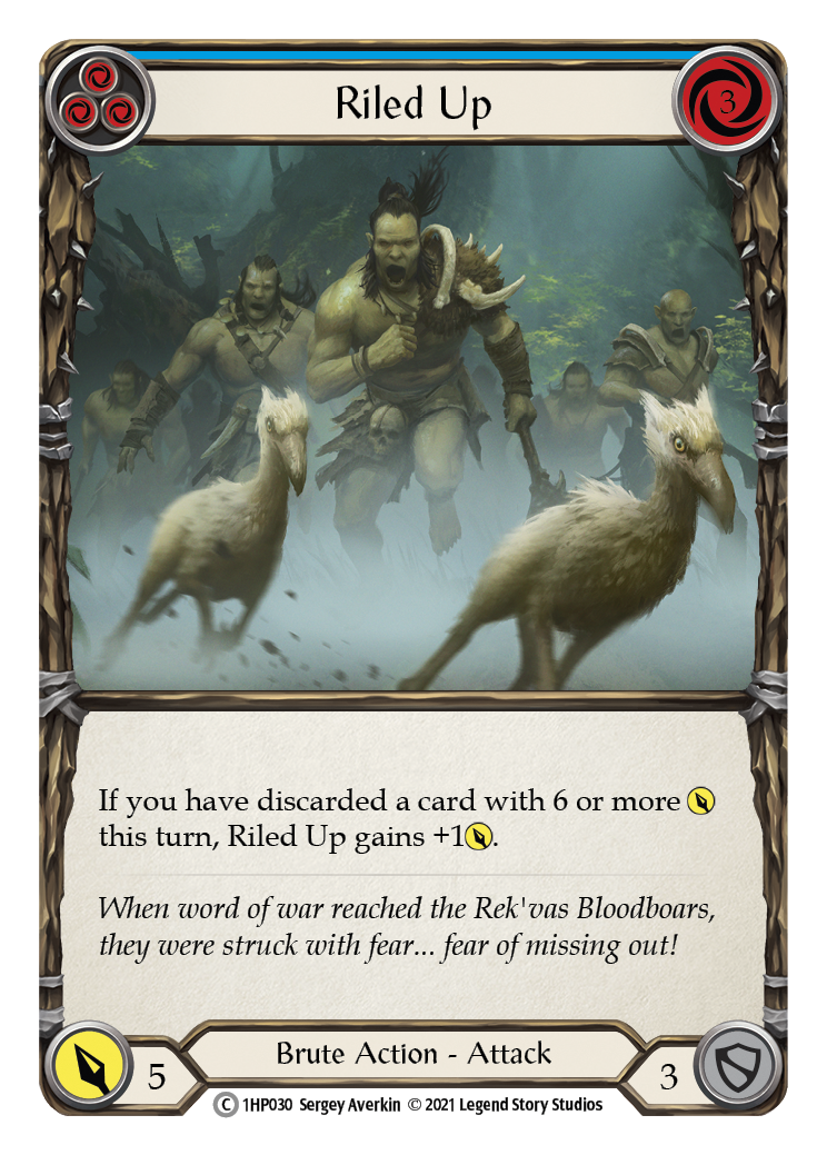 Riled Up (Blue) [1HP030] | Good Games Cannington