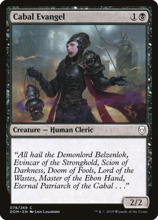 Cabal Evangel [Dominaria] | Good Games Cannington