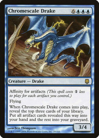 Chromescale Drake [Darksteel] | Good Games Cannington