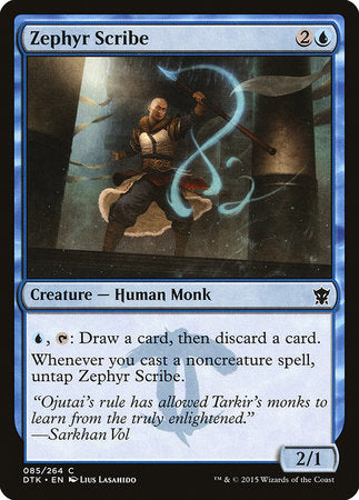 Zephyr Scribe [Dragons of Tarkir] | Good Games Cannington