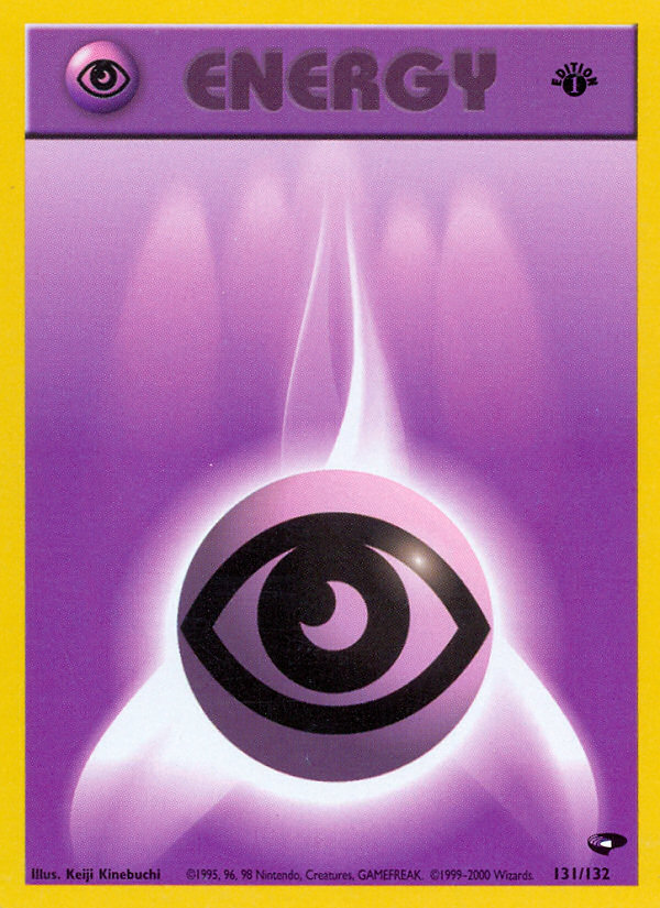 Psychic Energy (131/132) [Gym Challenge 1st Edition] | Good Games Cannington