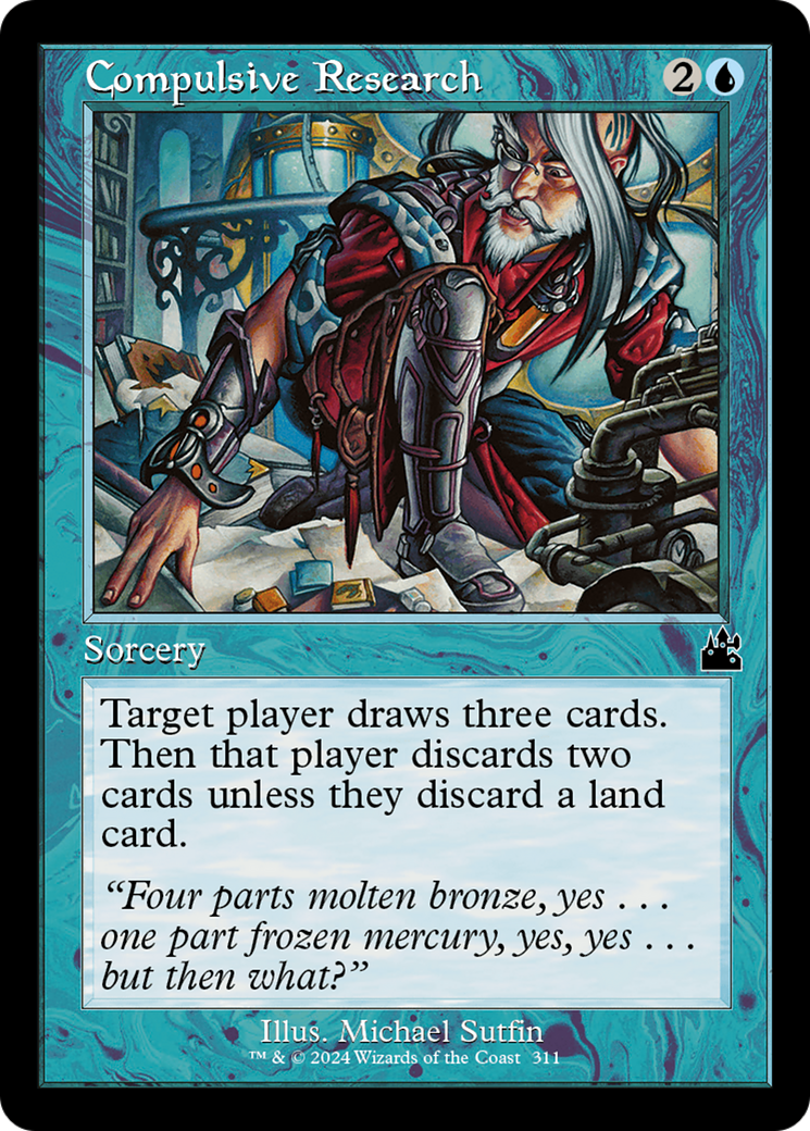 Compulsive Research (Retro Frame) [Ravnica Remastered] | Good Games Cannington
