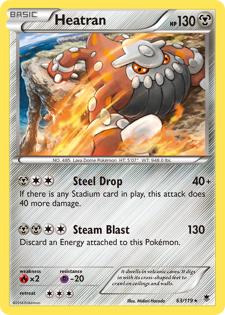 Heatran (63/119) [XY: Phantom Forces] | Good Games Cannington