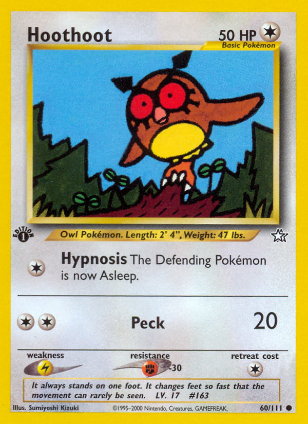 Hoothoot (60/111) [Neo Genesis 1st Edition] | Good Games Cannington
