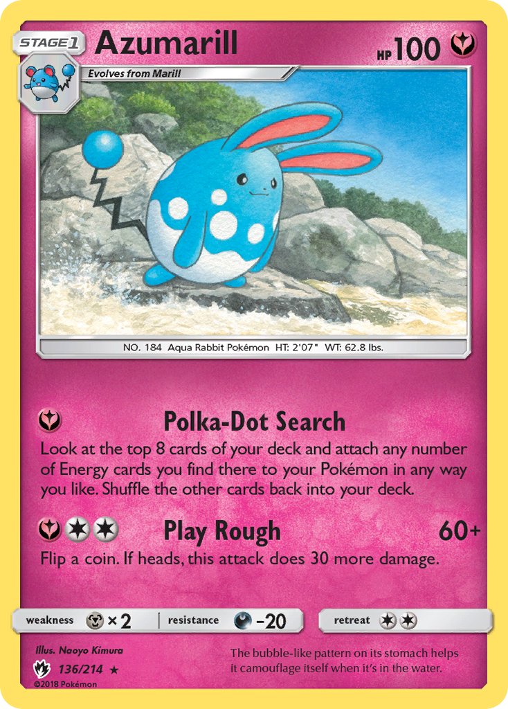 Azumarill (136/214) [Sun & Moon: Lost Thunder] | Good Games Cannington