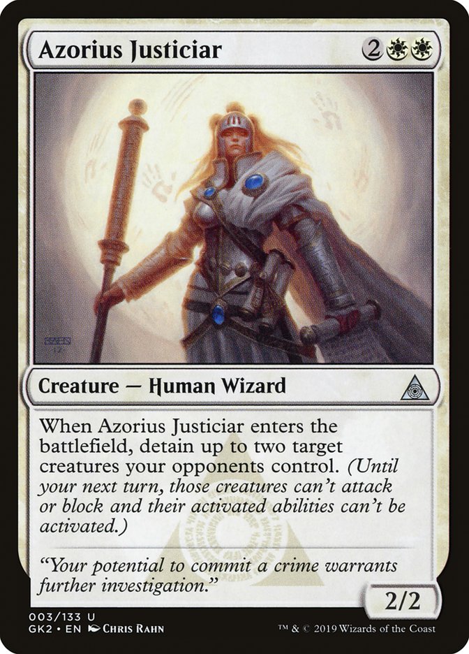 Azorius Justiciar [Ravnica Allegiance Guild Kit] | Good Games Cannington