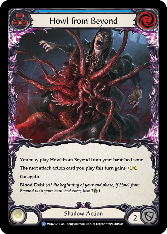 Howl from Beyond (Blue) [MON202] 1st Edition Normal | Good Games Cannington