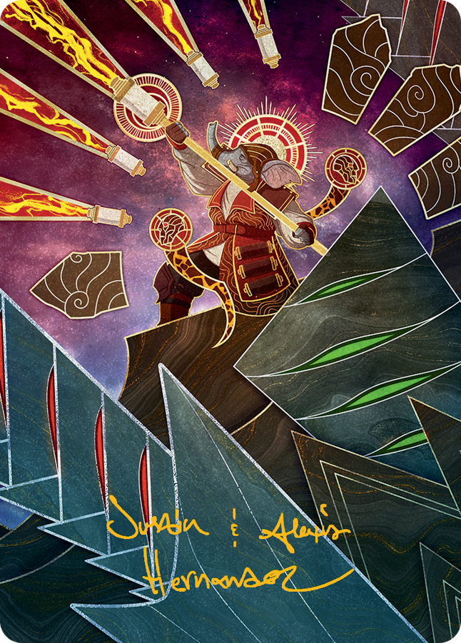 Quintorius, Loremaster Art Card (63) (Gold-Stamped Signature) [March of the Machine Art Series] | Good Games Cannington