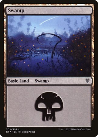 Swamp (302) [Commander 2017] | Good Games Cannington