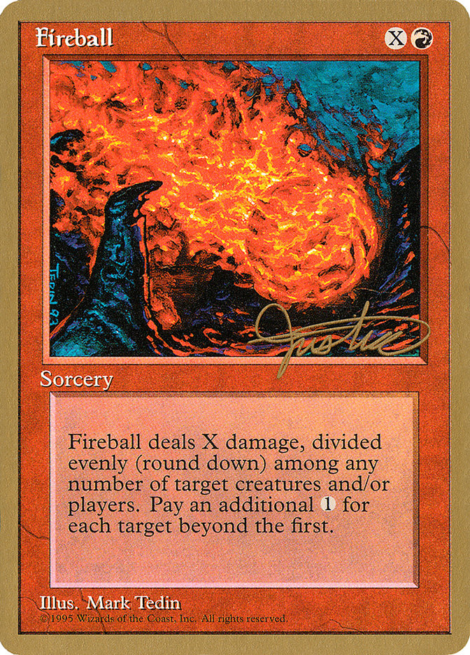 Fireball (Mark Justice) [Pro Tour Collector Set] | Good Games Cannington