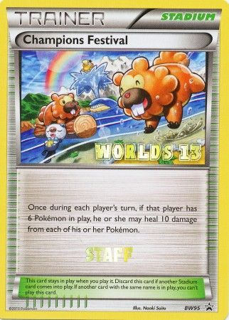 Champions Festival (BW95) (2013 Staff) [Black & White: Black Star Promos] | Good Games Cannington