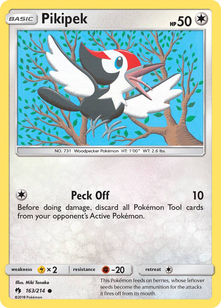 Pikipek (163/214) [Sun & Moon: Lost Thunder] | Good Games Cannington