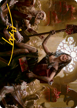 Gisa, Glorious Resurrector Art Card (Gold-Stamped Signature) [Innistrad: Midnight Hunt Art Series] | Good Games Cannington