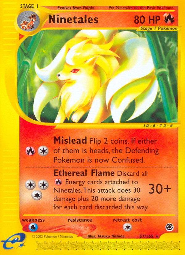 Ninetales (57/165) [Expedition: Base Set] | Good Games Cannington