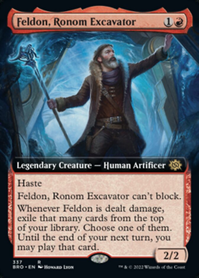 Feldon, Ronom Excavator (Extended Art) [The Brothers' War] | Good Games Cannington