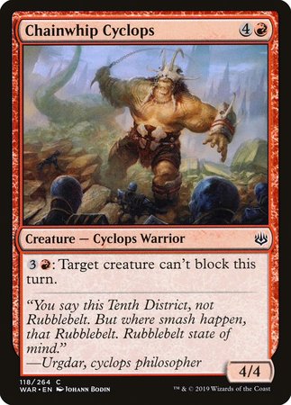 Chainwhip Cyclops [War of the Spark] | Good Games Cannington