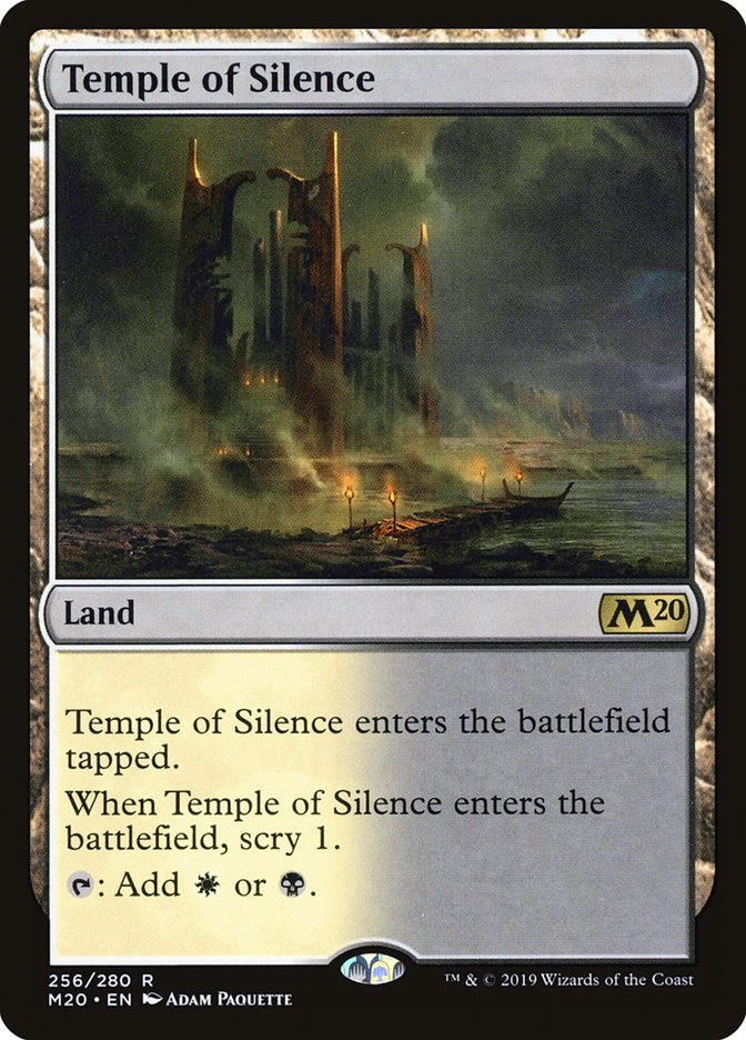 Temple of Silence [Core Set 2020] | Good Games Cannington