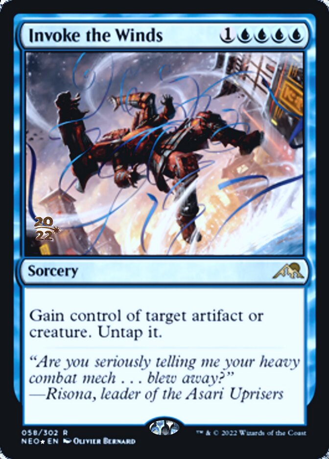 Invoke the Winds [Kamigawa: Neon Dynasty Prerelease Promos] | Good Games Cannington