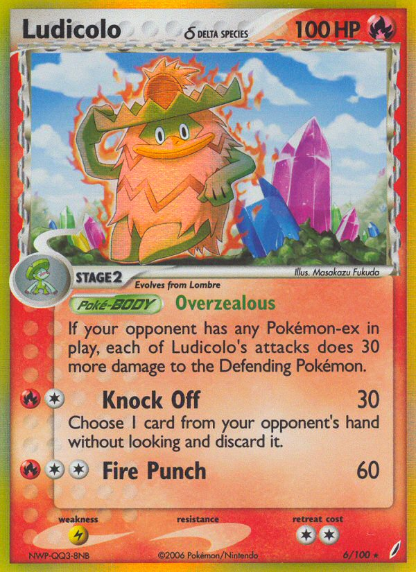 Ludicolo (6/100) (Delta Species) [EX: Crystal Guardians] | Good Games Cannington