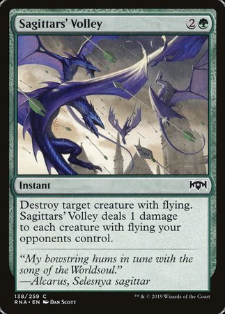 Sagittars' Volley [Ravnica Allegiance] | Good Games Cannington