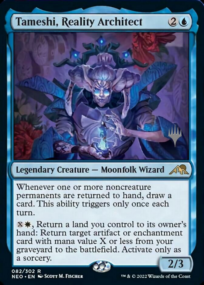 Tameshi, Reality Architect (Promo Pack) [Kamigawa: Neon Dynasty Promos] | Good Games Cannington