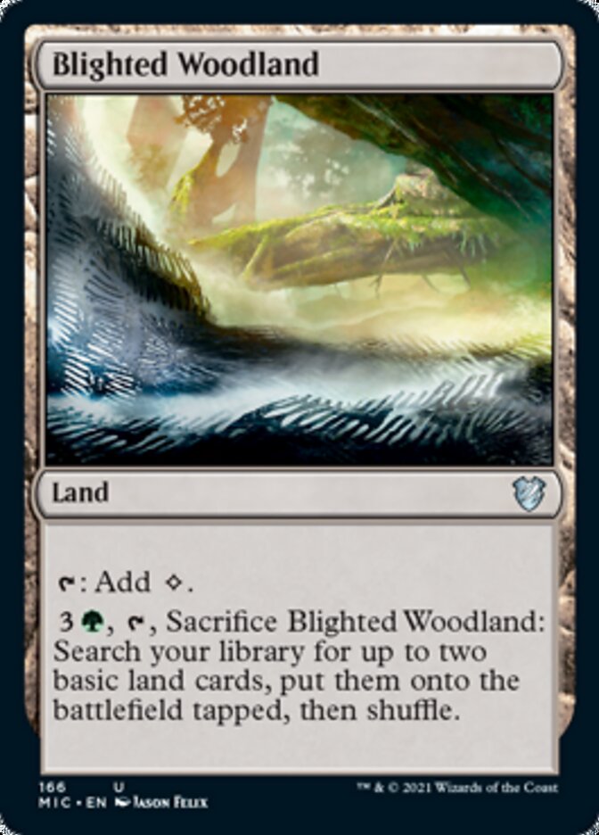 Blighted Woodland [Innistrad: Midnight Hunt Commander] | Good Games Cannington