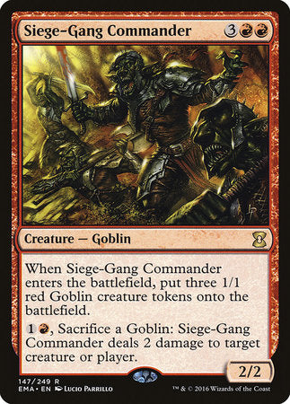 Siege-Gang Commander [Eternal Masters] | Good Games Cannington